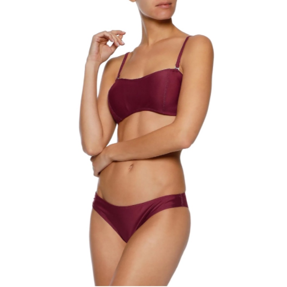 NWT DUSKII Klum Neoprene Bandeau Bikini Set (Sz M/L)